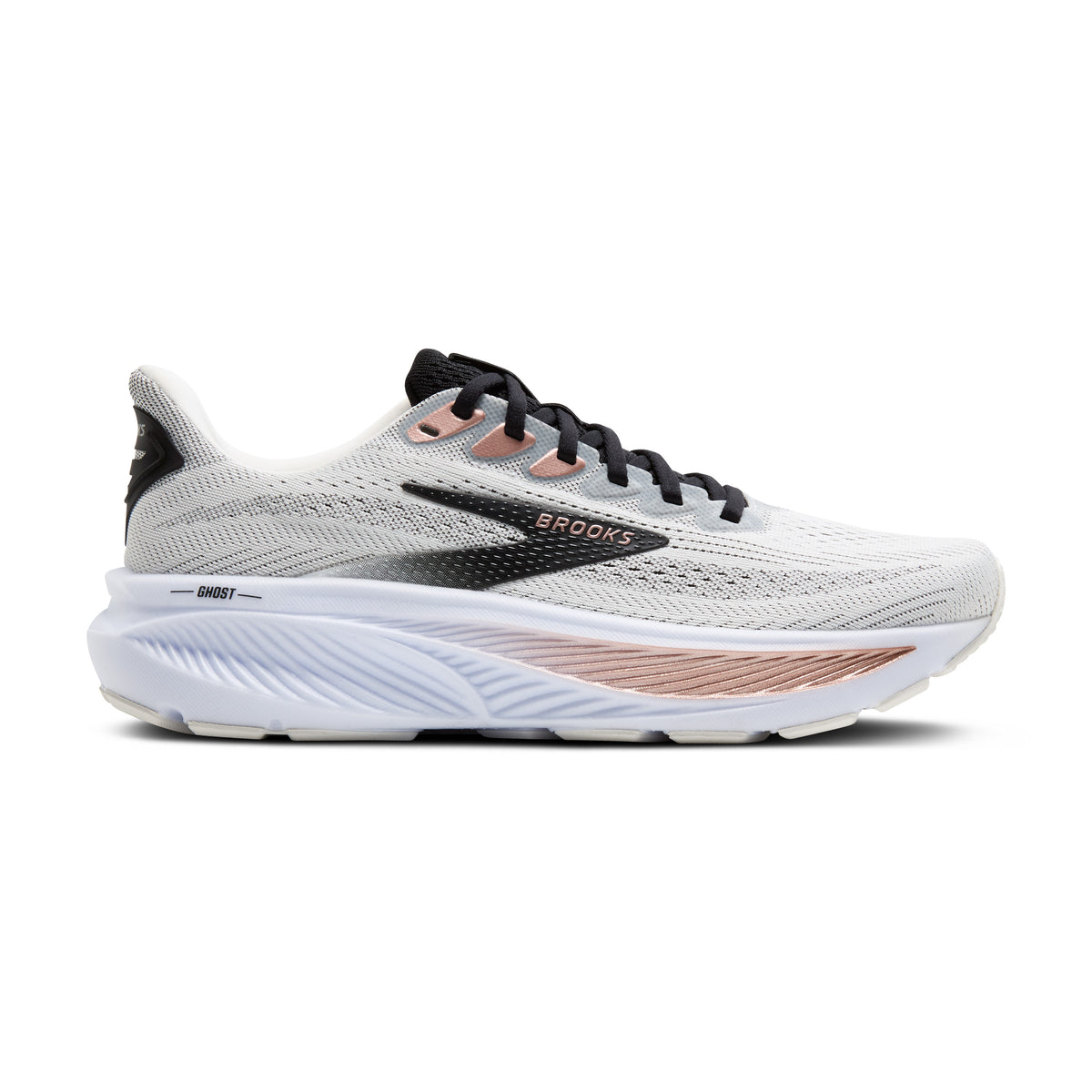 Women's Ghost 17 (105 - White/Black/Rose Gold) — TC Running Co