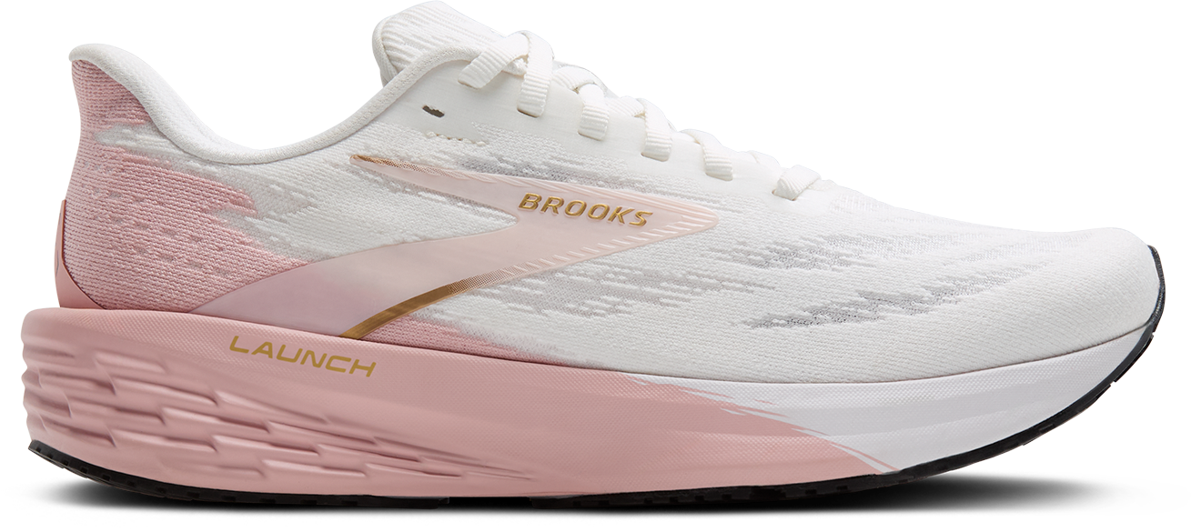 Womens Brooks Shoes Brooks Adrenaline Gts 11 Mens Pink Women's Launch 11 (164 White/Gold/Pink) — TC Running Co