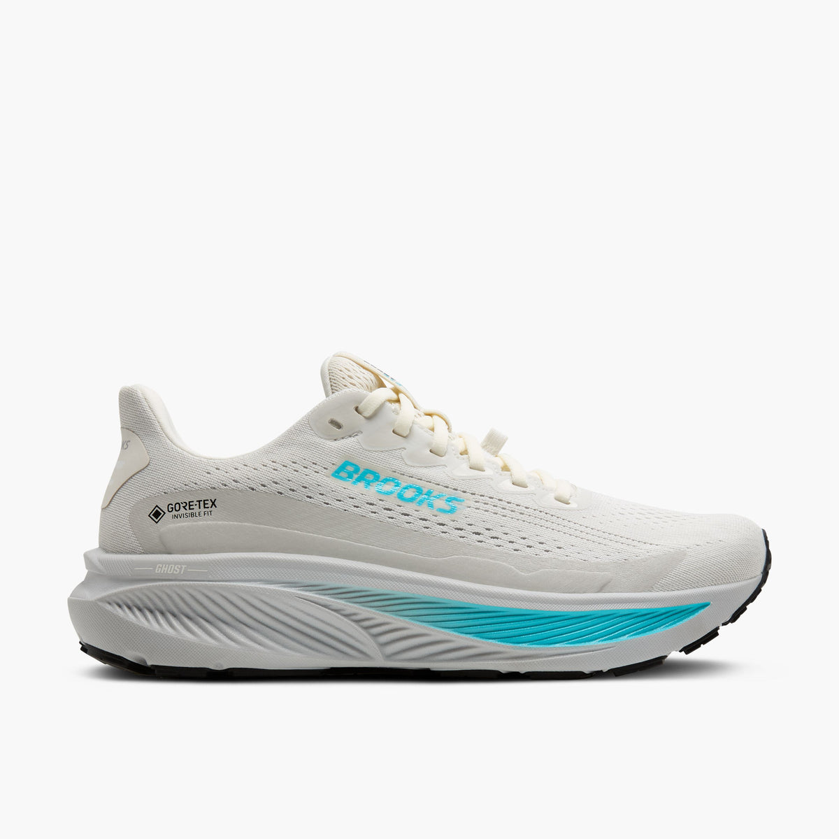 Women's Ghost 17 GTX (138 - Coconut/Oyster/Blue) — TC Running Co