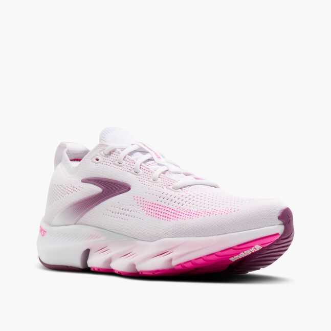 Women's Glycerin Flex (136 - White/Cyber Pink/Argyle)