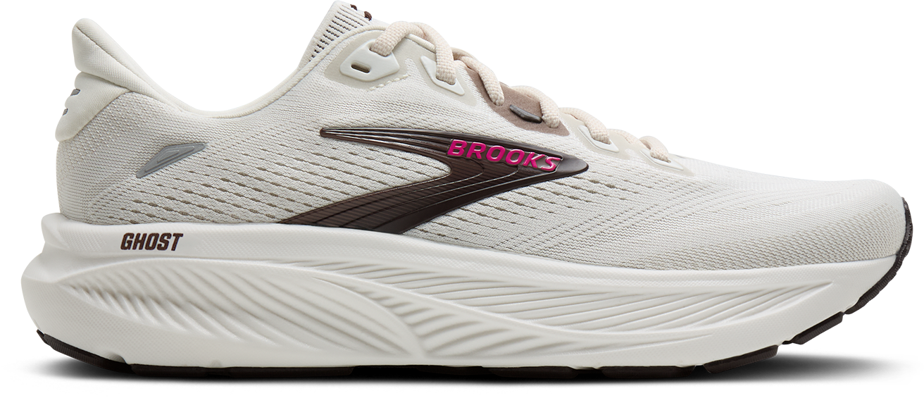 Women's Ghost 18 (107 - Coconut/Coffee/Fuchsia) — TC Running Co