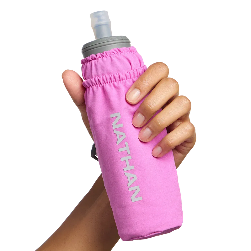 Pinnacle Soft Flask Handheld 14oz (Fuchsia/Reflective Silver)