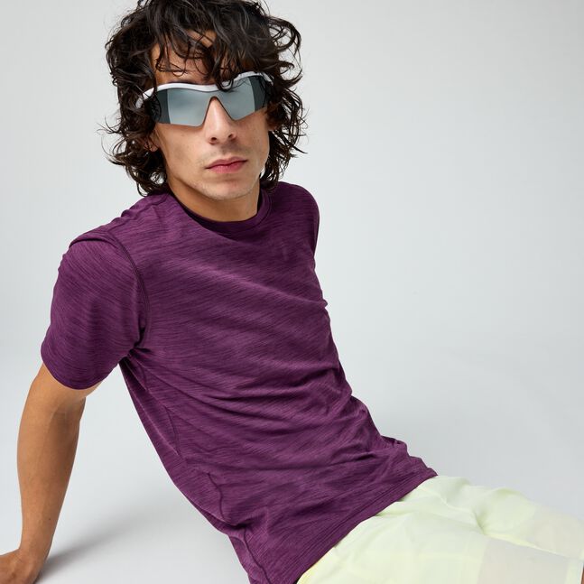 Men’s Luxe Short Sleeve (548 - Heather Burgundy Blaze)