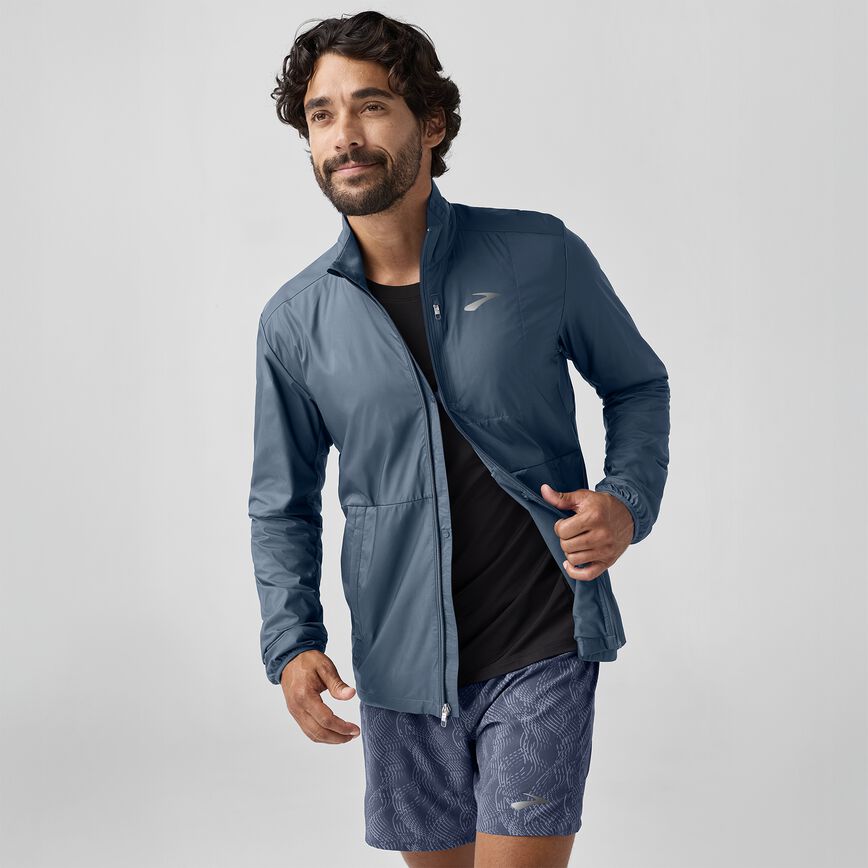 Men's Fusion Hybrid Jacket 2.0 (455 - Blue Slate) — TC Running Co