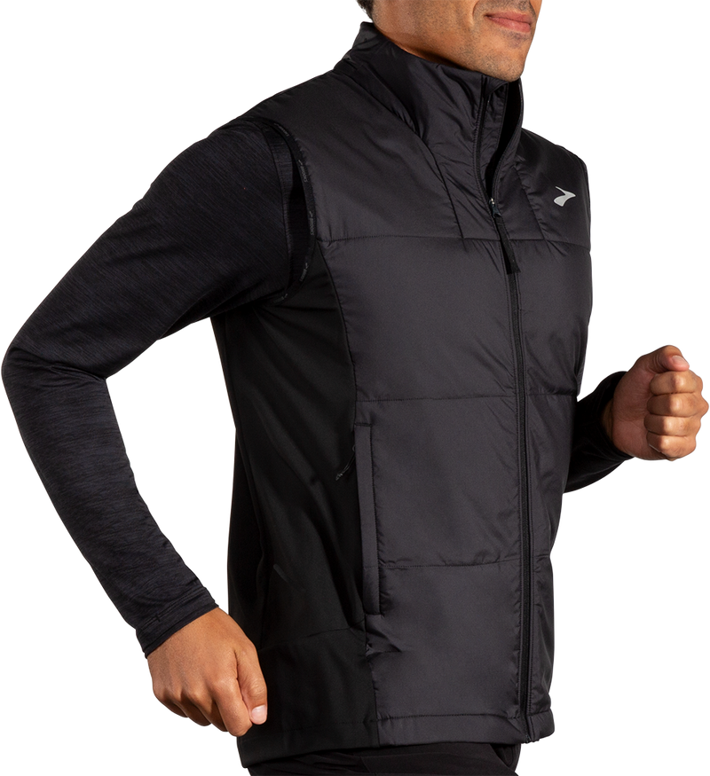 Men's Shield Hybrid Vest 3.0 (001 - Black) — TC Running Co Men's Shield Hybrid Vest 3.0 (001 - Black) — TC Running Co