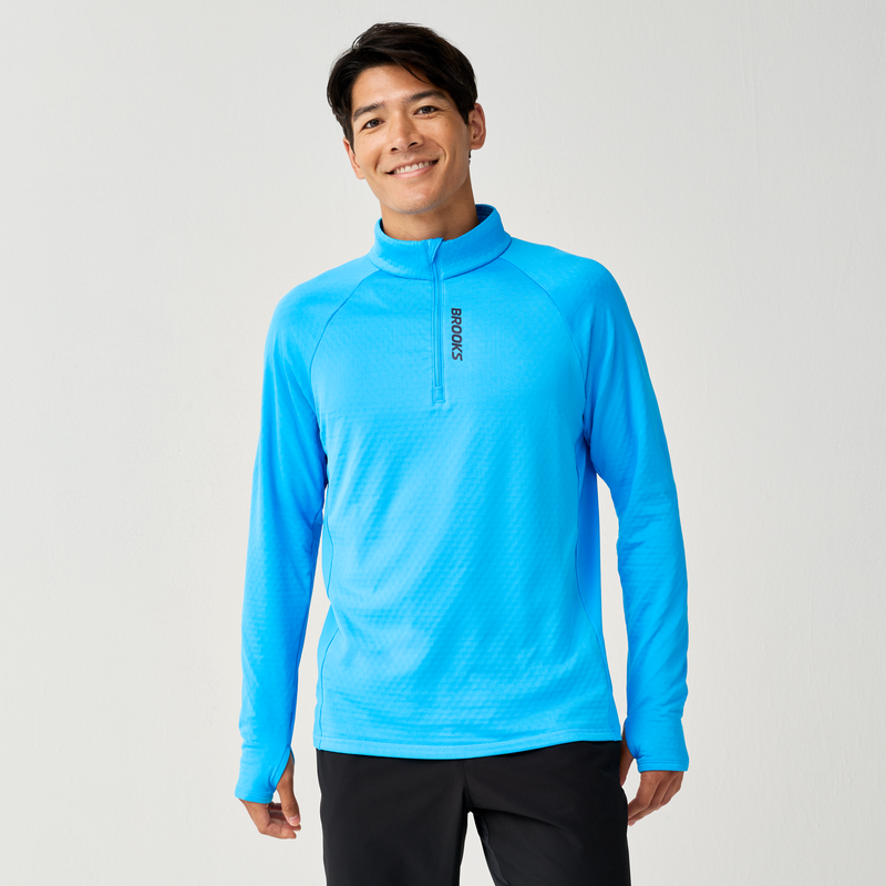Men's Momentum Thermal 1/2 Zip - Cyber Blue