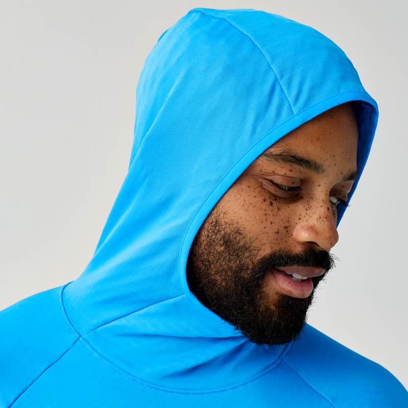 Men's Momentum Thermal Hoodie - Cyber Blue