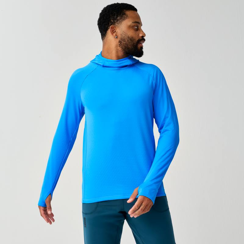 Men's Momentum Thermal Hoodie - Cyber Blue