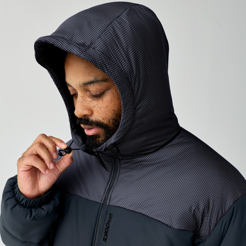 Men's Shield Puffer Jacket - Black