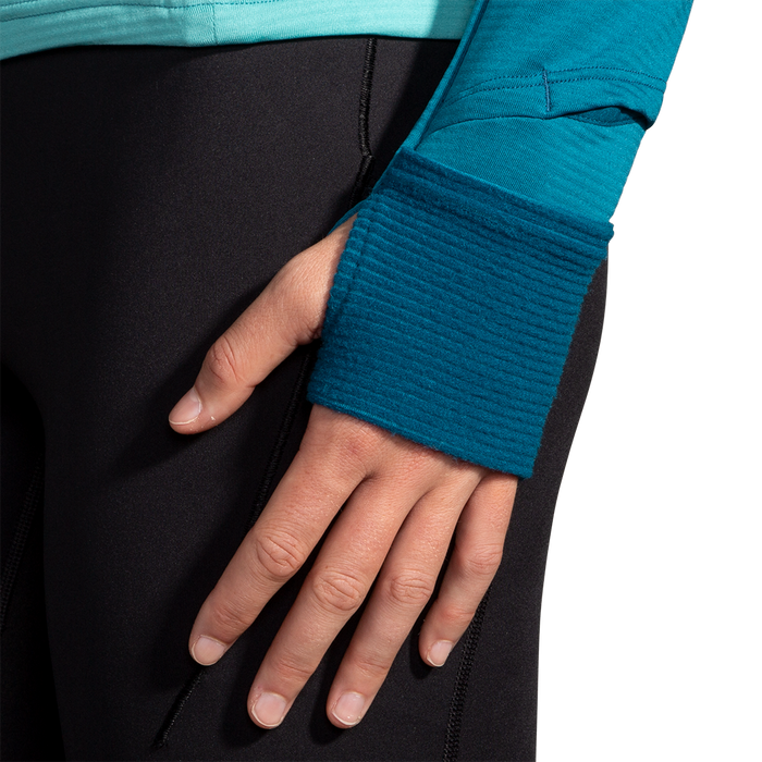 Women's Notch Thermal Hoodie 2.0 (438 - Aqua/Moroccan Blue)