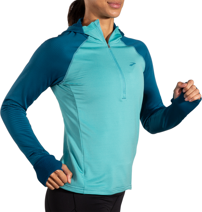 Women's Notch Thermal Hoodie 2.0 (438 - Aqua/Moroccan Blue)