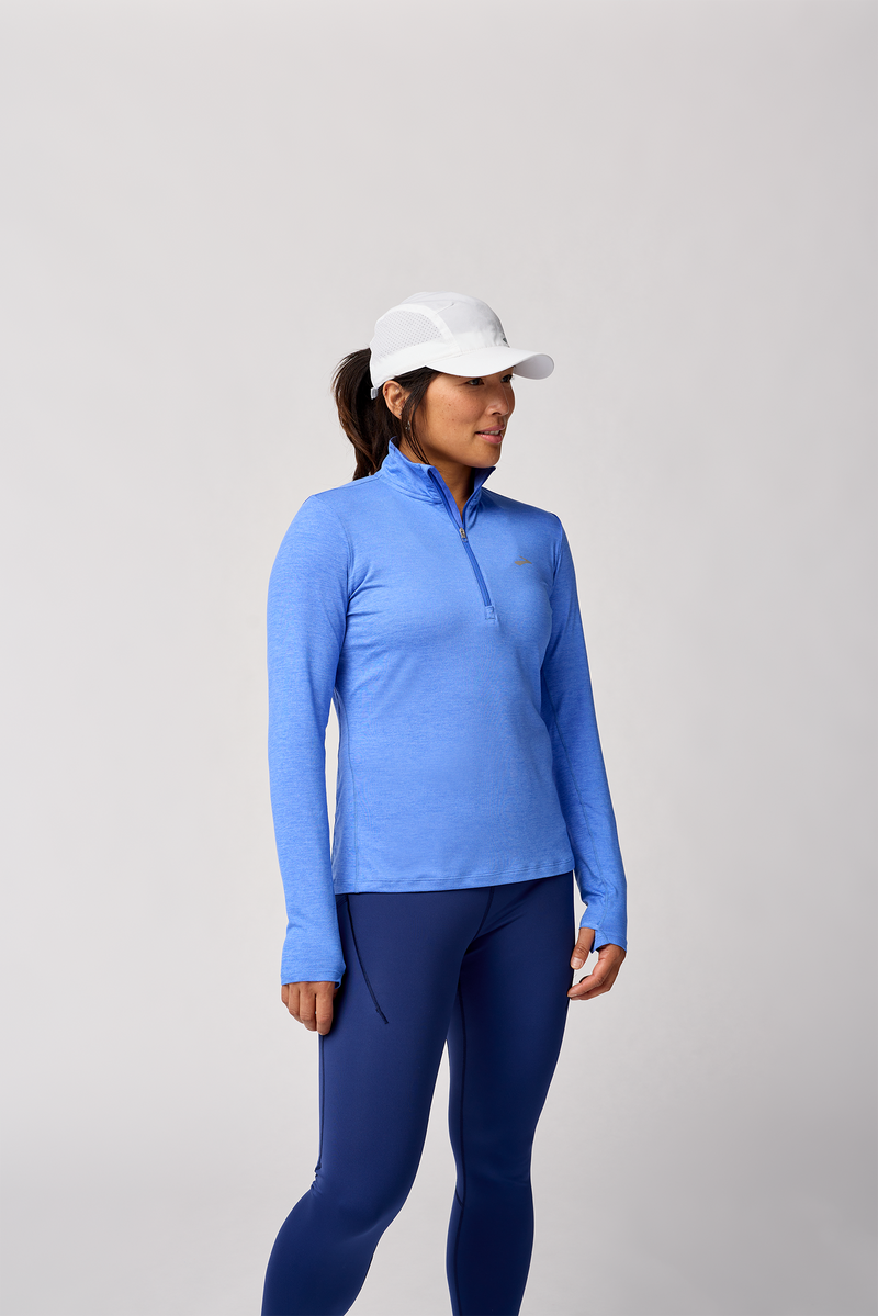 Women’s Dash 1/2 Zip (483 - Htr Bluebell)