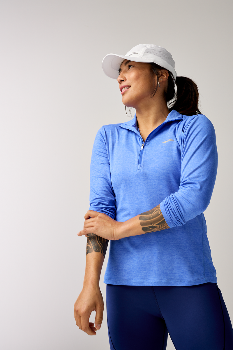 Women’s Dash 1/2 Zip (483 - Htr Bluebell)