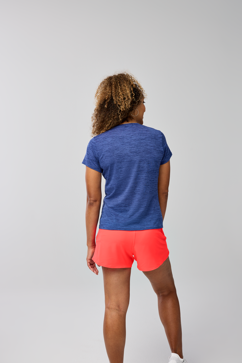 Women’s Luxe Short Sleeve (461 - Htr Midnight)