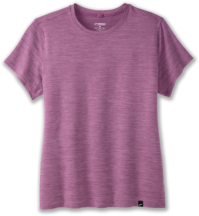 Women’s Luxe Short Sleeve (507 - Heather Washed Plum)