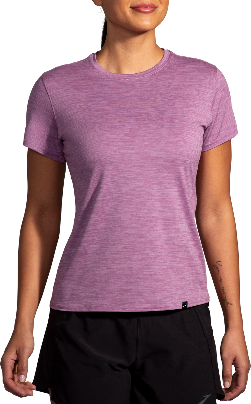Women’s Luxe Short Sleeve (507 - Heather Washed Plum)