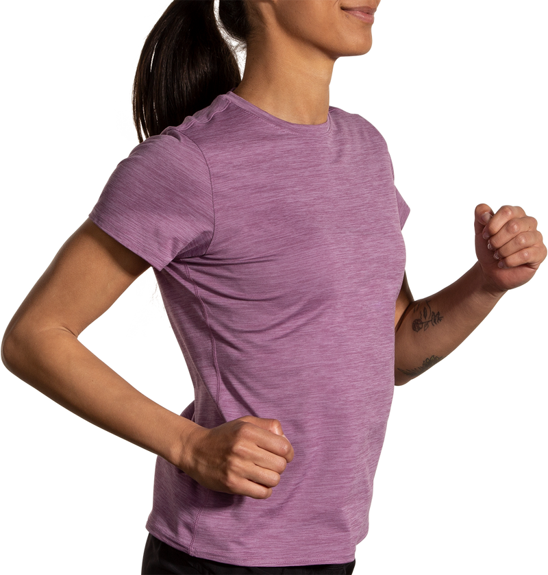 Women’s Luxe Short Sleeve (507 - Heather Washed Plum)