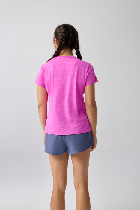 Women’s Luxe Short Sleeve (512 - Htr Magenta)