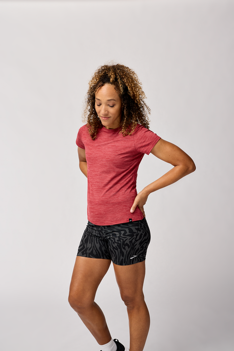 Women’s Luxe Short Sleeve (611 - Heather Earth Red)