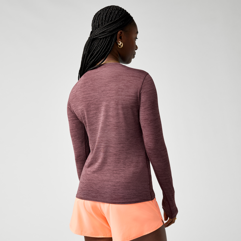 Women’s Luxe Long Sleeve - Heather Cocoa