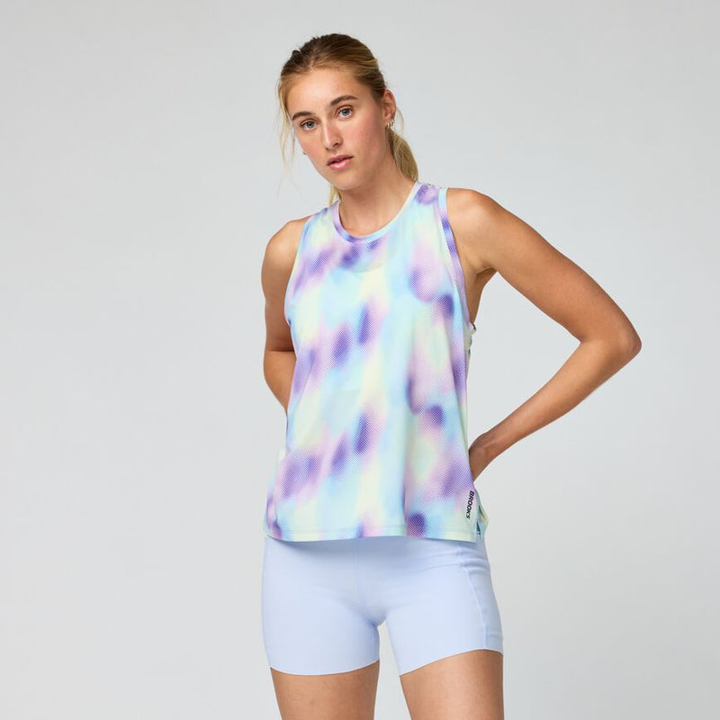 Women's Dash Tank Printed (412 - Euphoryc Halogen)