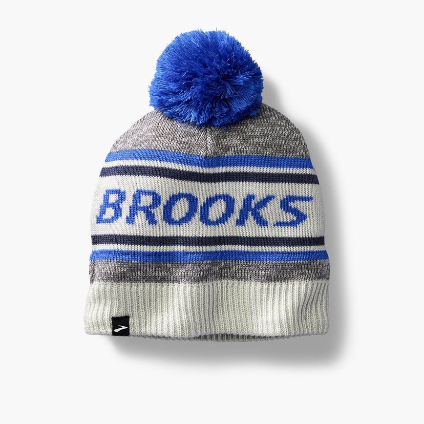 Unisex Heritage Pom Beanie (457 - Neo Blue/Brooks) — TC Running Co