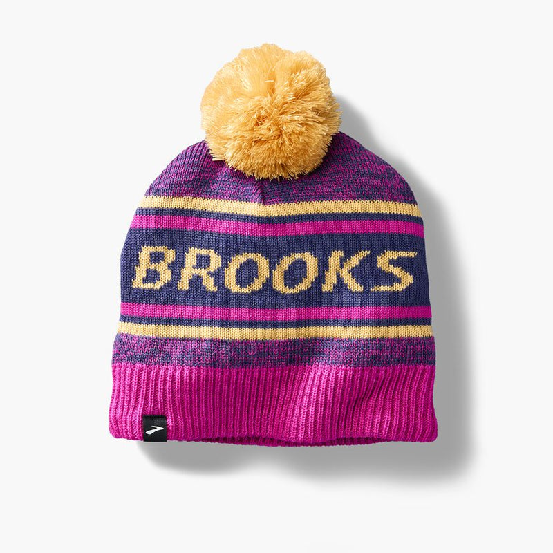 Unisex Heritage Pom Beanie (523 - Magenta/Brooks)