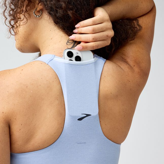 Women's Luxe Pocket Bra (472 - Heather Halogen Blue)