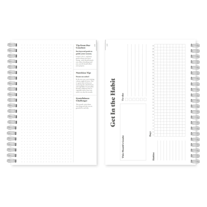2026 Runner's Training Log + Daily Planner - Purple