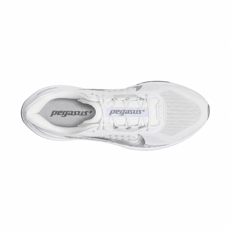 Women’s Pegasus Plus 2 (White/Metallic Silver-Off White)