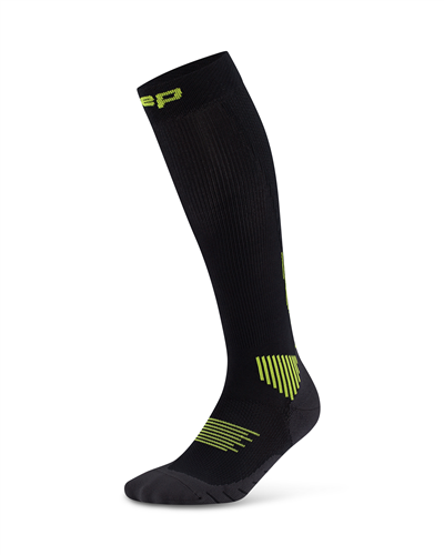 Men's Core Run Tall Socks 5.0 (Black/Lime)