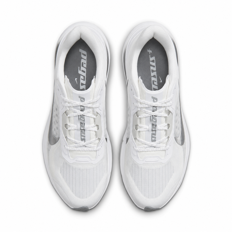 Women’s Pegasus Plus 2 (White/Metallic Silver-Off White)