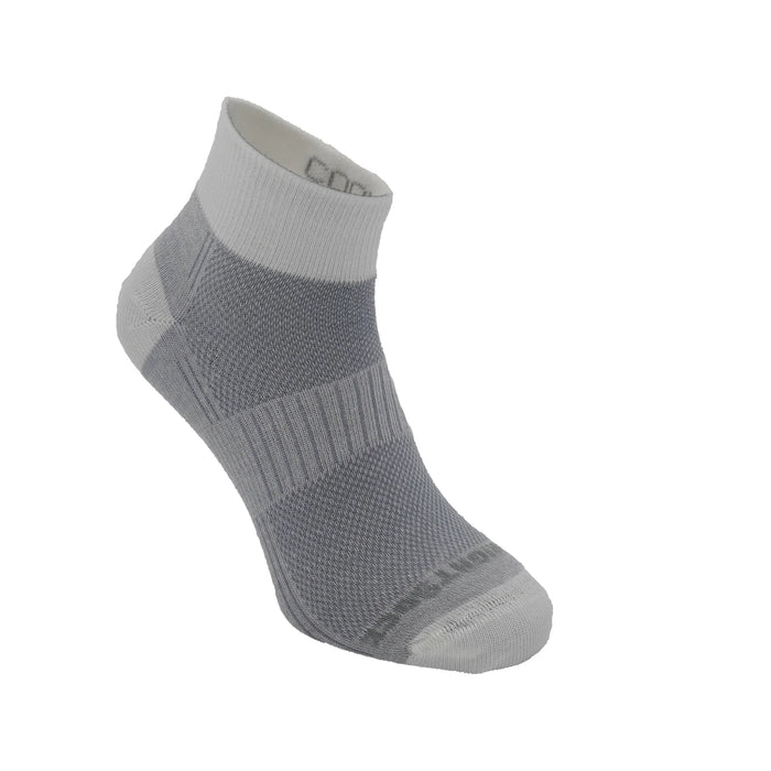 Coolmesh II Quarter Socks (Grey/White)