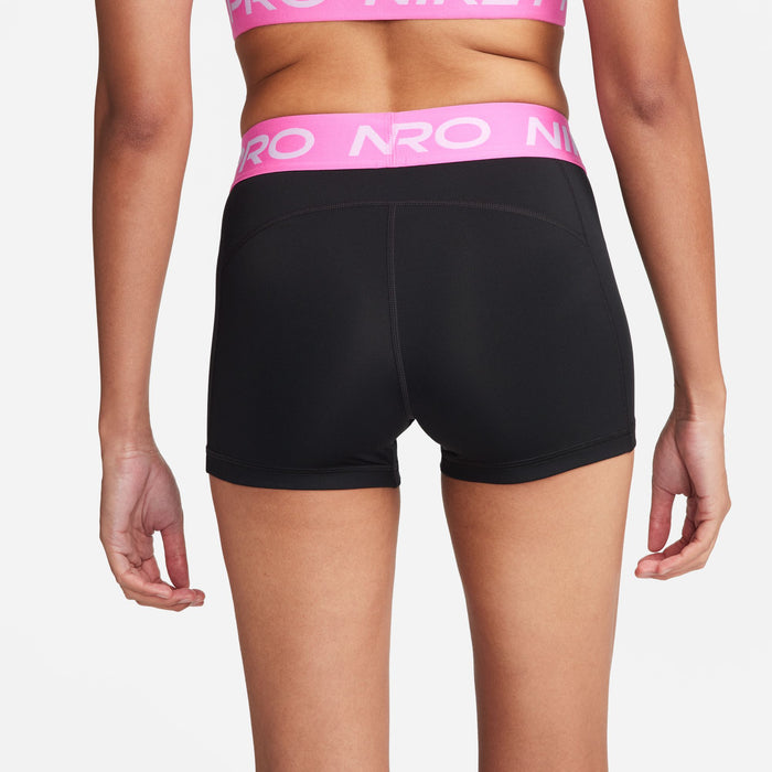 Women's Pro 3" Shorts (022 - Black/Playful Pink/White)