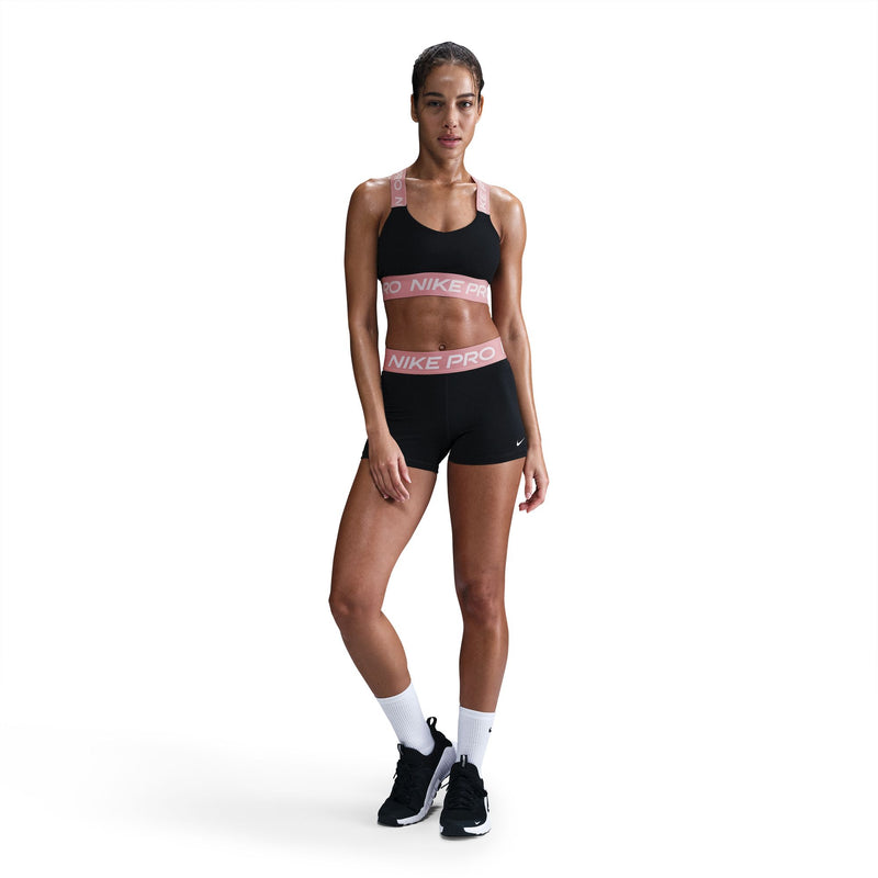 Women's Pro 3" Shorts (027 - Black/Elemental Pink/White)