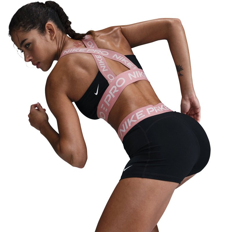 Women's Pro 3" Shorts (027 - Black/Elemental Pink/White)