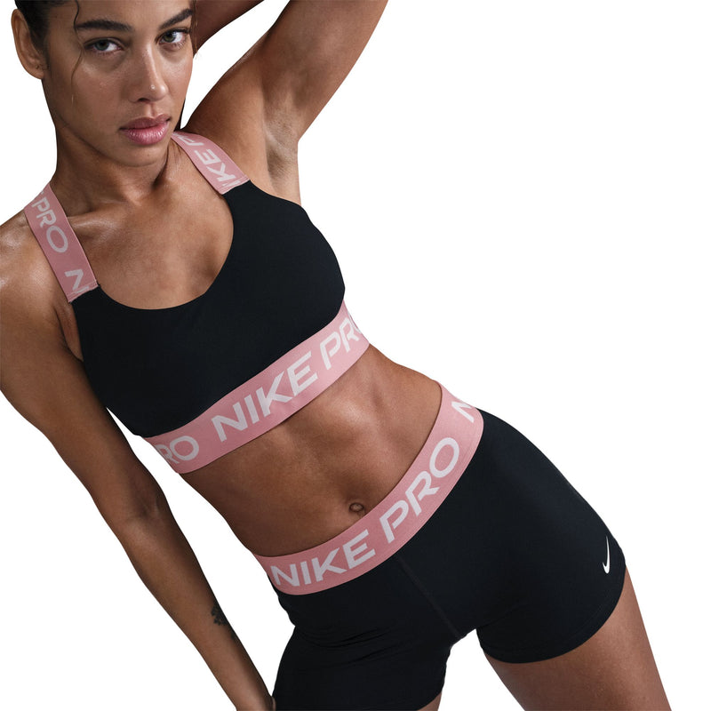 Women's Pro 3" Shorts (027 - Black/Elemental Pink/White)