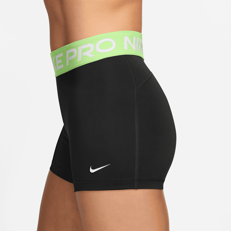 Women's Pro 3" Shorts (035 - Black/Barely Volt/White)