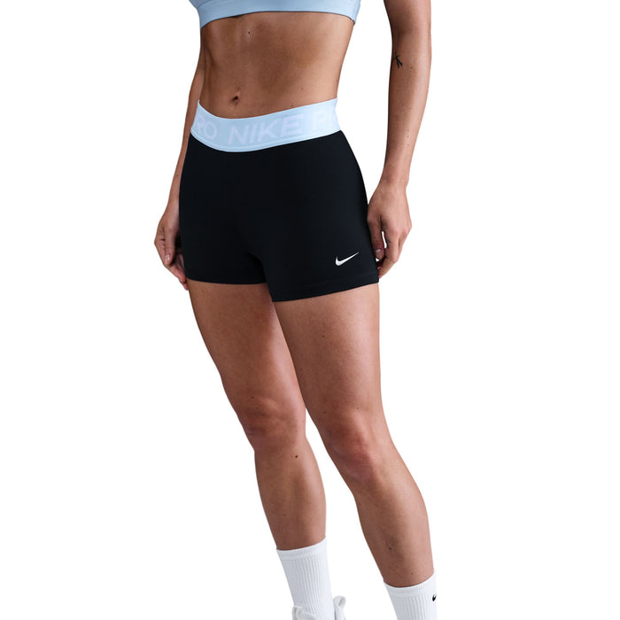 Women's Pro 3" Shorts (038 - Black/Celestine Blue/White)