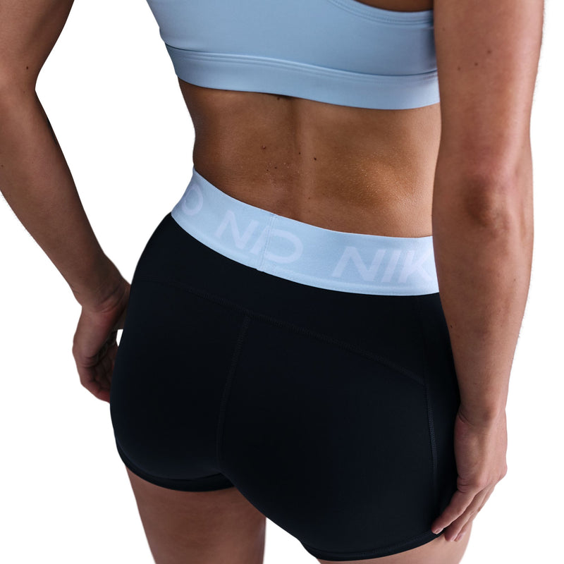 Women's Pro 3" Shorts (038 - Black/Celestine Blue/White)