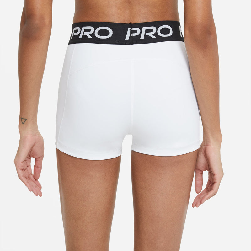 Women's Pro 3" Shorts (100 - White/Black/Black)