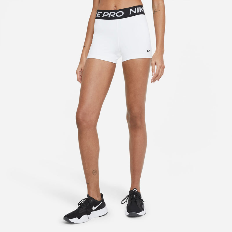 Women's Pro 3" Shorts (100 - White/Black/Black)