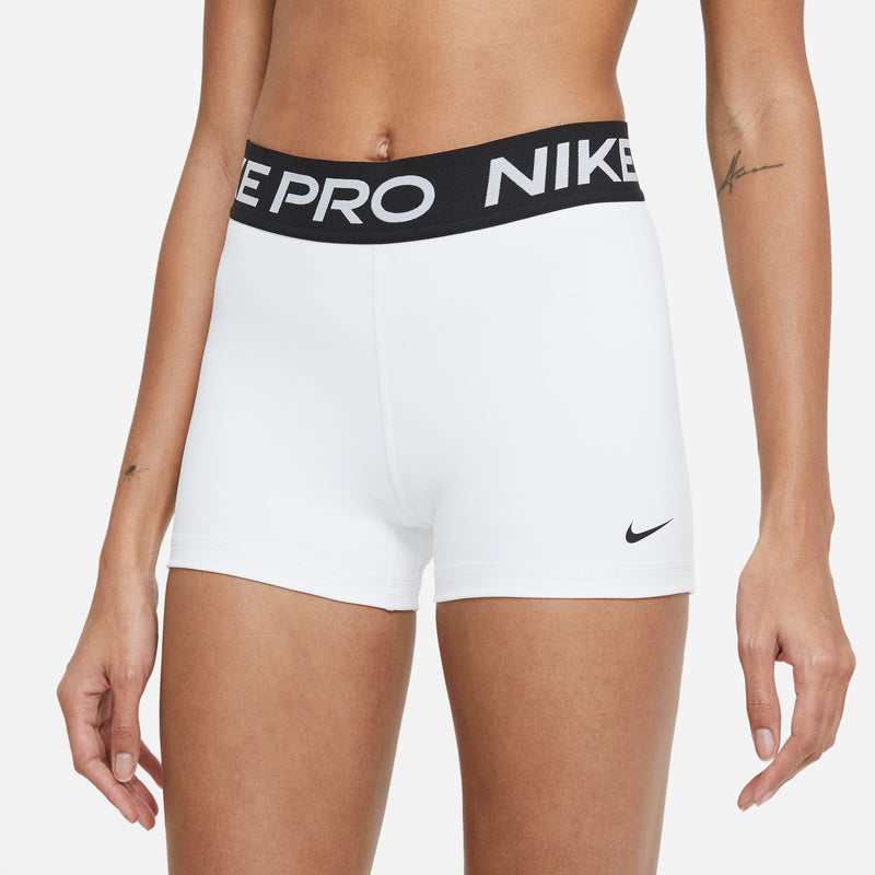 Women's Pro 3" Shorts (100 - White/Black/Black)