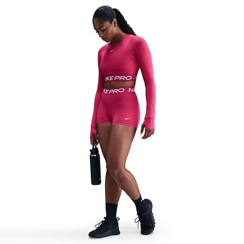 Women's Pro 3" Shorts (666 - Rush Pink/White)