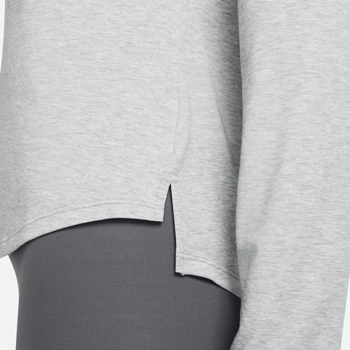 Women's DRI-FIT One Luxe Top (073 - Particle Grey/Heather/Reflective Silver)