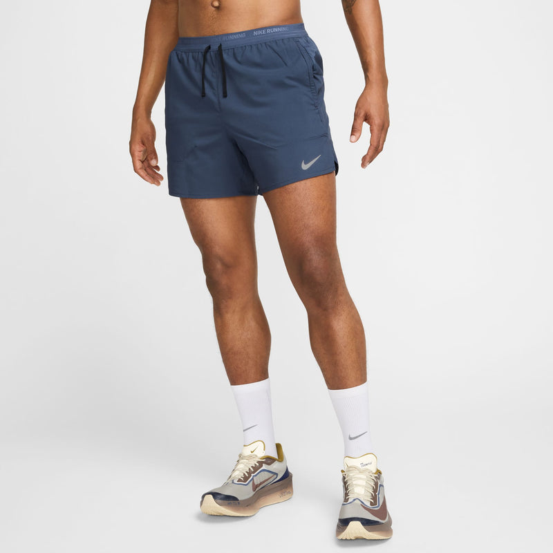 Men's DRI-FIT Stride 5" Shorts (437 - Thunder Blue/Black/Reflective Silver)