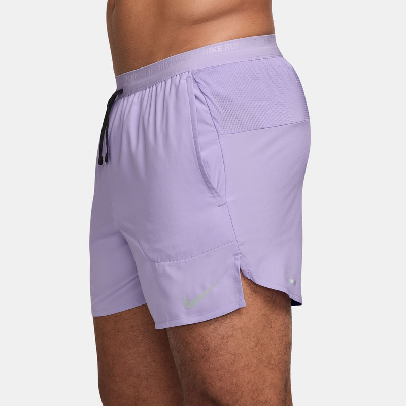 Men's DRI-FIT Stride 5" Shorts (515 - Hydrangeas/Black/Reflective Silver)