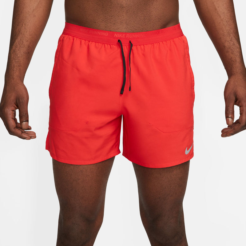 Men's DRI-FIT Stride 5" Shorts (657 - University Red/Black/Reflective Silver)