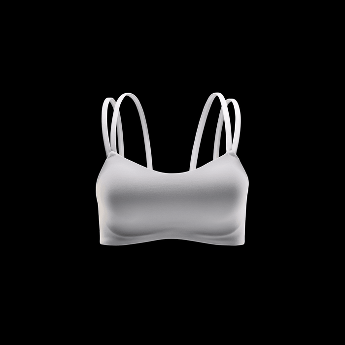 Women's Zenvy Strappy Light-Support Padded Sports Bra (100 - White/PCG3C)