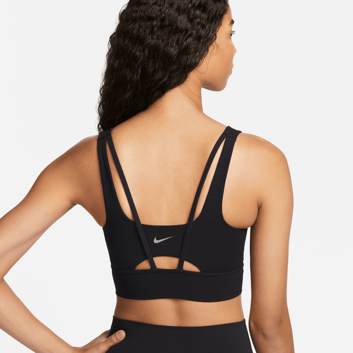 Women's Zenvy Medium-Support Padded Longline Sports Bra (010 - Black/Sail)